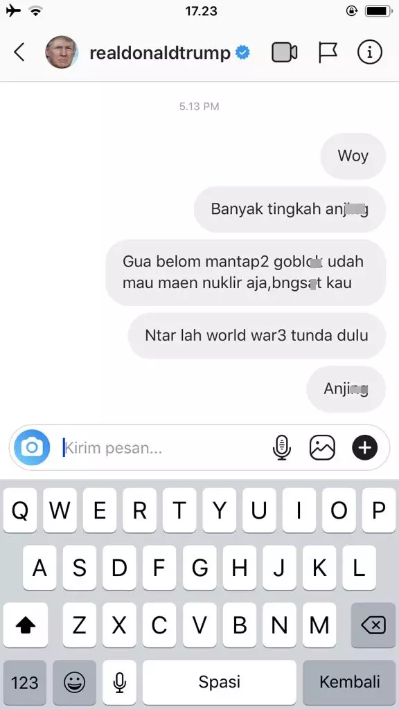 DM ke Donald Trump © 2020 brilio.net