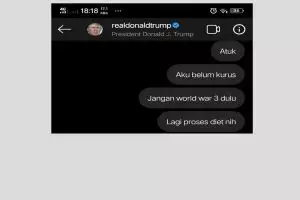 10 DM lucu netizen +62 ke Donald Trump, bikin senyum kecut