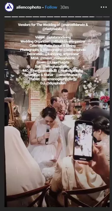 7 Momen pernikahan Marcell Darwin dan Nabila Faisal, simpel elegan Instagram/@marcelldarwin