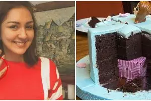 Kue ultah 7 seleb ini unik abis, isinya penuh kejutan