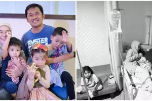Jatuh sakit, ini 4 potret kondisi Zaskia Mecca & 4 anaknya di RS
