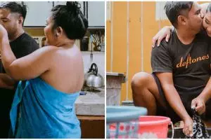 15 Potret prewedding low budget kehidupan rumah tangga, natural