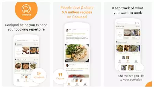 Aplikasi aneka resep freepik.com
