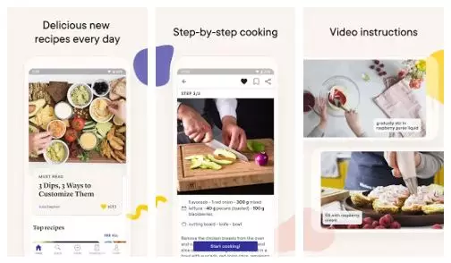 Aplikasi aneka resep freepik.com