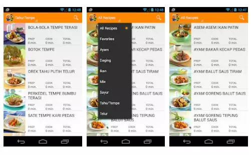 Aplikasi aneka resep freepik.com