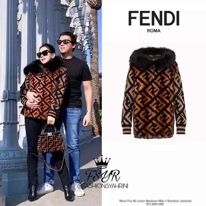 Jaket Syahrini liburan di Amerika Serikat, harganya setara mobil © 2020 instagram.com