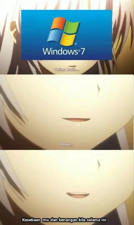 meme Windows 7 berbagai sumber