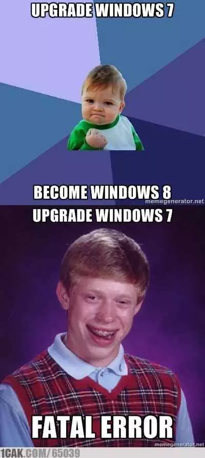 meme Windows 7 berbagai sumber