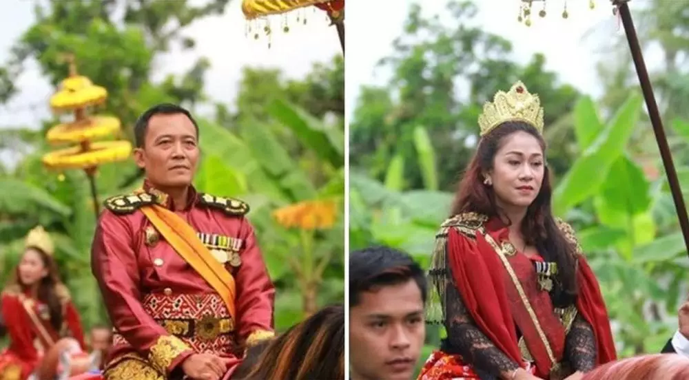 Raja dan Ratu Keraton Agung Sejagat ternyata bukan suami-istri © 2020 twitter.com