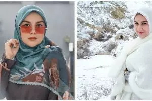Foto pakai korset, gaya hijab Irish Bella jadi sorotan