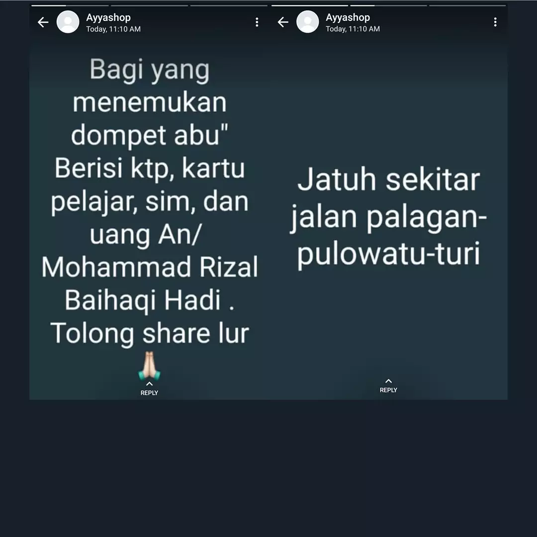 Posting dompet hilang, usai dicari hasilnya bikin ngakak
