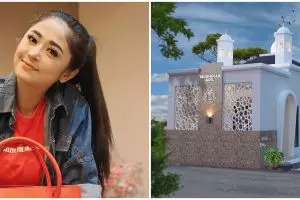 4 Potret musala dibangun Dewi Perssik untuk mendiang ayah