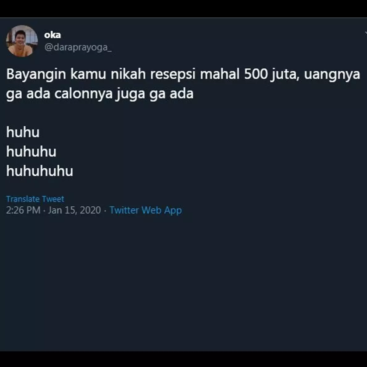 Viral 'nikah 500 juta' jadi trending topic, 10 cuitannya kocak