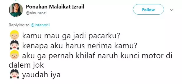 alasan jadi pacar berbagai sumber