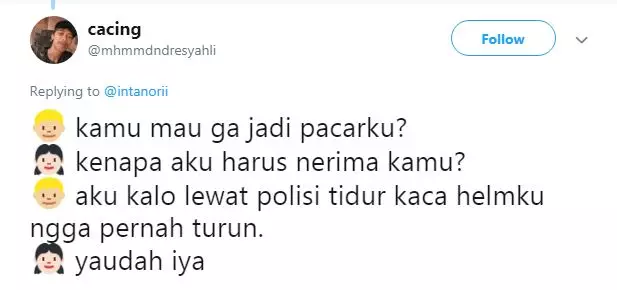 alasan jadi pacar berbagai sumber