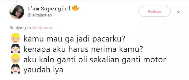 alasan jadi pacar berbagai sumber