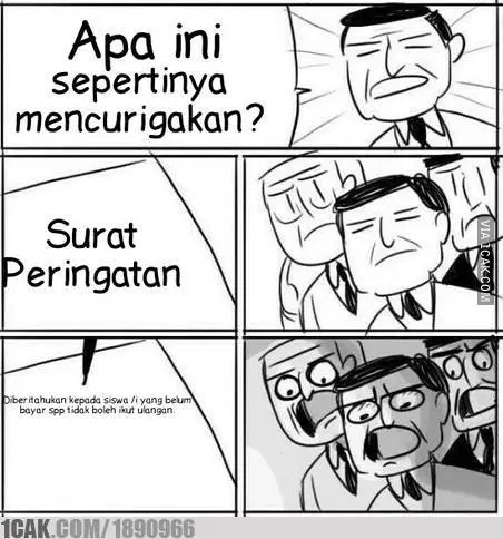 Meme bayar SPP berbagai sumber