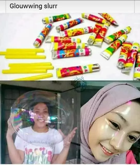 tutorial glowing nyeleneh © Facebook/sekar.linestri tutorial glowing nyeleneh © Facebook/sekar.linestri