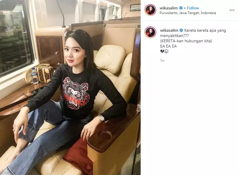 Gombalan ala Wika Salim  Instagram 