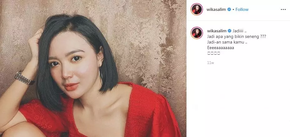 Gombalan ala Wika Salim  Instagram 