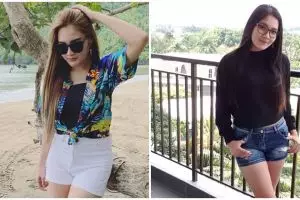 9 Gaya Nella Kharisma pakai 'celana gemas', bikin gagal fokus