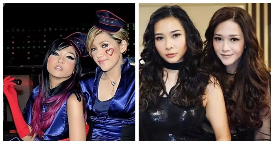 Penampilan dulu vs kini penyanyi duo Tanah Air Instagram 