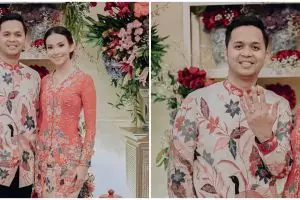 8 Momen lamaran Karina Nadila, elegan serba merah