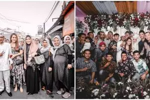 8 Momen Ayu Ting Ting hadiri nikahan saudara, gayanya curi perhatian