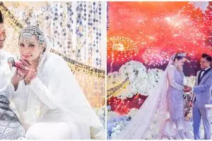 13 Potret pernikahan mewah guru geografi, memukau dan meriah