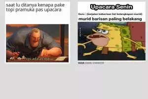 10 Meme lucu 'hari Senin di sekolah' suarakan isi hati siswa