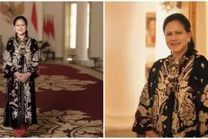 Biasa bersanggul, gaya Iriana dengan rambut bob ini curi perhatian