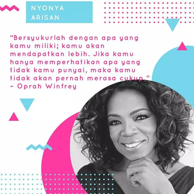 Kata-kata quote Oprah Winfrey Instagram/@therapywithgladys @minimalism_advocate Kata-kata quote Oprah Winfrey Instagram/@therapywithgladys @minimalism_advocate