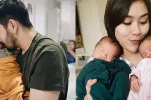 Jadi orangtua baru, ini 8 potret Syahnaz & Jeje momong anak