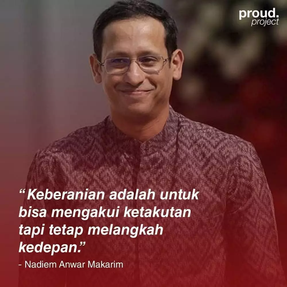 Kata-kata bijak Nadiem Makariem Instagram/@biro_psikologi_madiun  @nadiemmakarim.fanss Kata-kata bijak Nadiem Makariem Instagram/@biro_psikologi_madiun  @nadiemmakarim.fanss