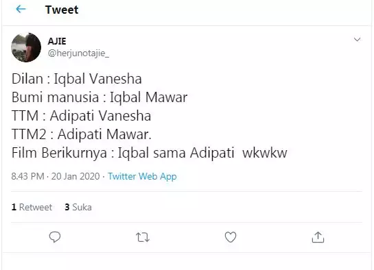 cuitan vanesha gak jadi main TTM 2 Twitter