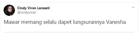 cuitan vanesha gak jadi main TTM 2 Twitter