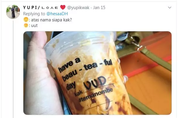 salah tulis nama di minuman berbagai sumber