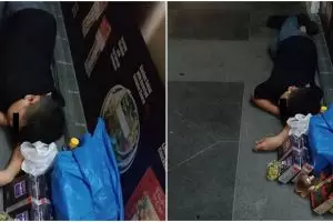 Kisah bocah penjual parfum tidur di trotoar ini bikin haru