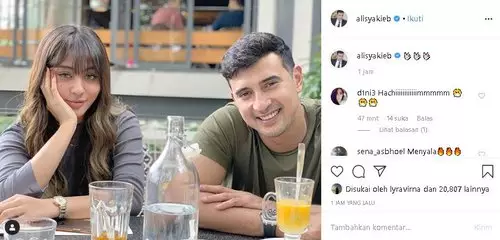 Ali Syakieb dan Margin Wieheerm kompak posting bareng, resmi jadian? © 2020 instagram.com Ali Syakieb dan Margin Wieheerm kompak posting bareng, resmi jadian? © 2020 instagram.com