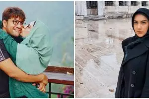 Mesra di pinggir pantai, baju renang Irish Bella jadi sorotan