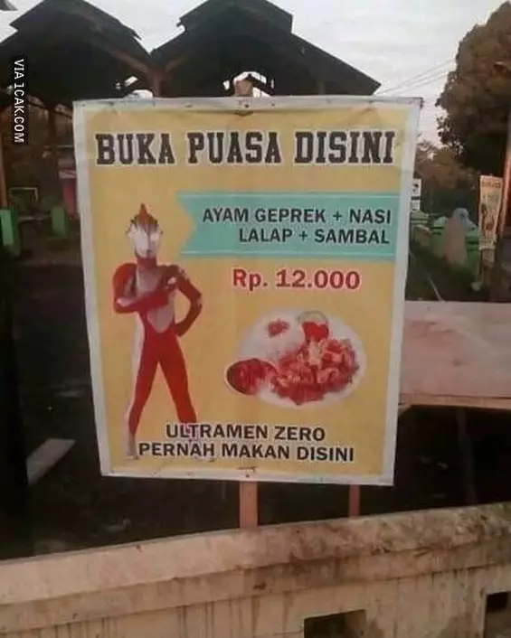 spanduk absurd bikin geleng kepala © 2020 1cak.com