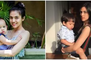 7 Momen DJ Una saat momong anak, gayanya bikin sudah kedip