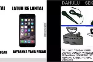 10 Meme lucu teknologi zaman dulu vs zaman sekarang, kocak abis
