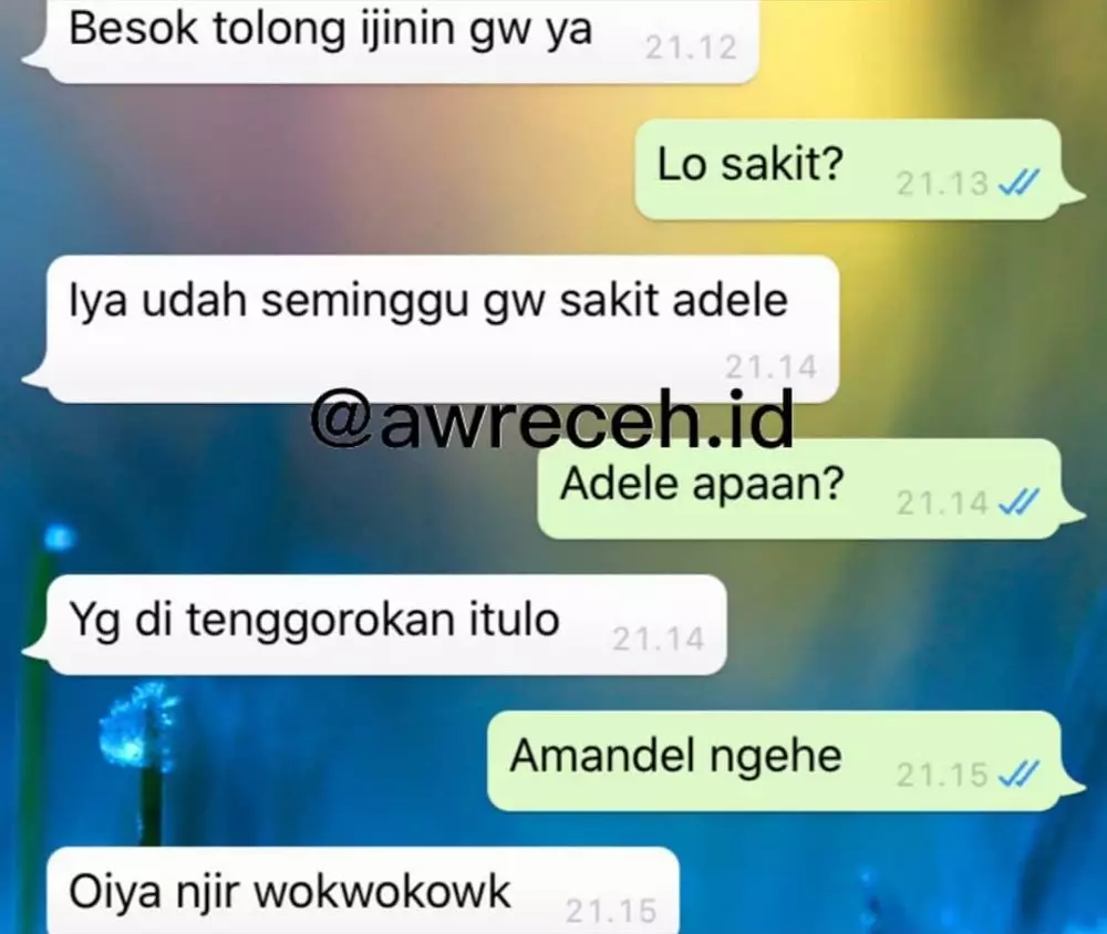 chat WA lucu teman sekelas bikin susah nahan tawa © 2020 instagram.com