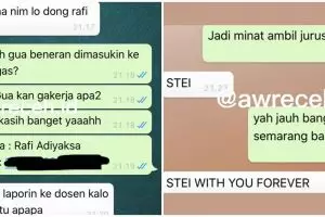 10 Chat WA lucu teman sekelas ini endingnya bikin susah nahan tawa