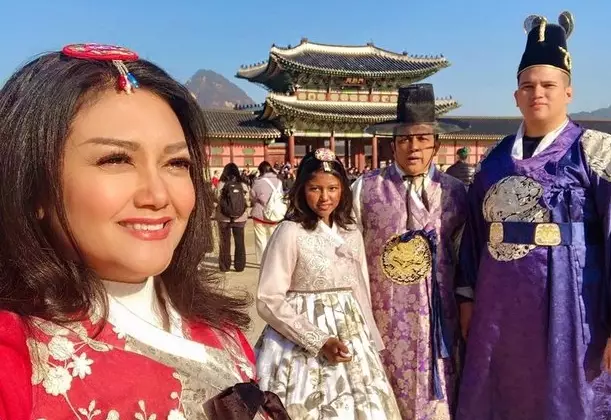 Bella Saphira pakai hanbok  Instagram  Bella Saphira pakai hanbok  Instagram