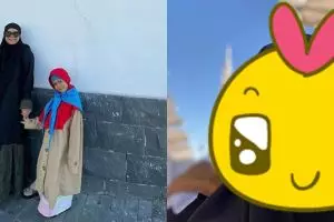 7 Momen Okky Lukman umrah ke Tanah Suci, kenakan cadar