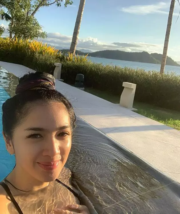 Angel Karamoy di Labuan Bajo  Instagram 