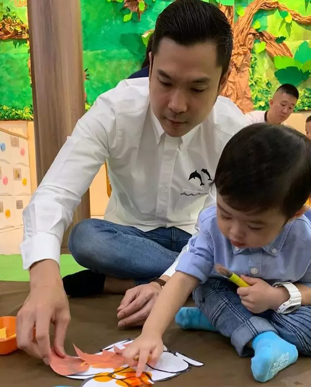 Harvey Moeis temani anak sekolah  Instagram 