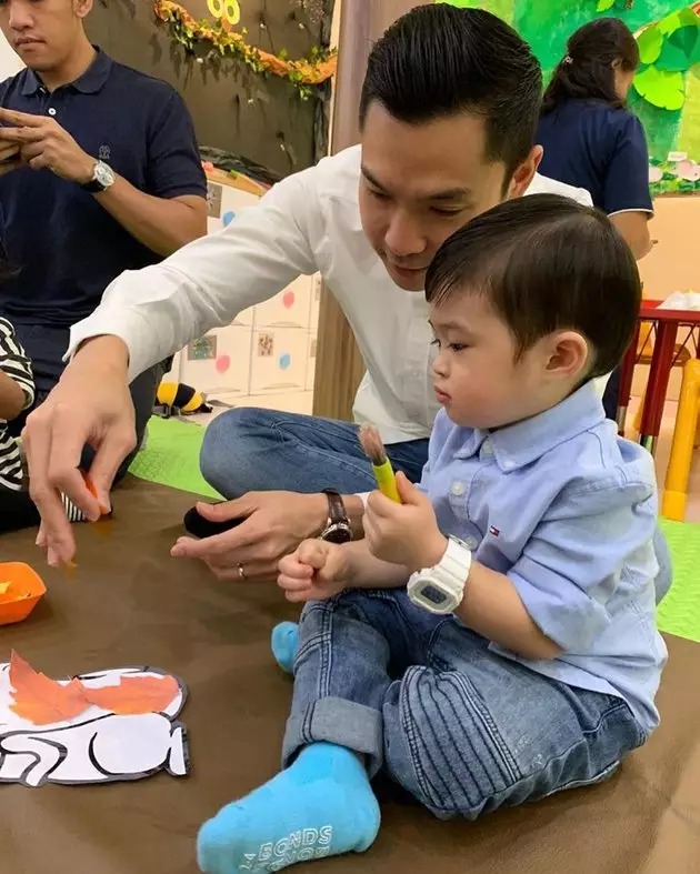 Harvey Moeis temani anak sekolah  Instagram 